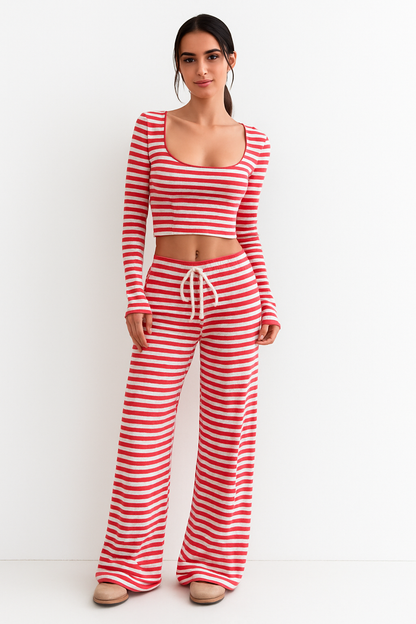 Lucy's Two-Piece Striped Set