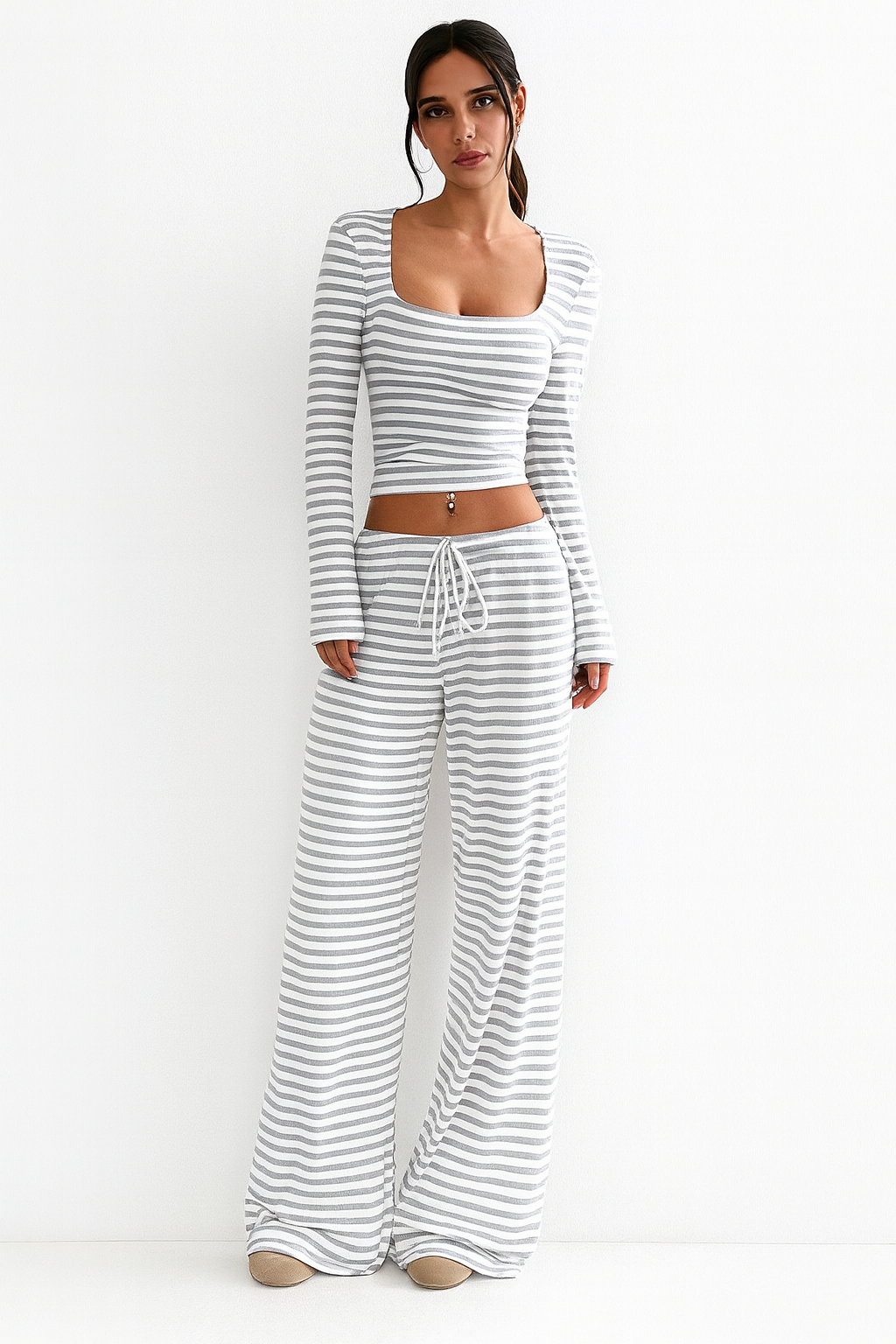 Lucy's Two-Piece Striped Set