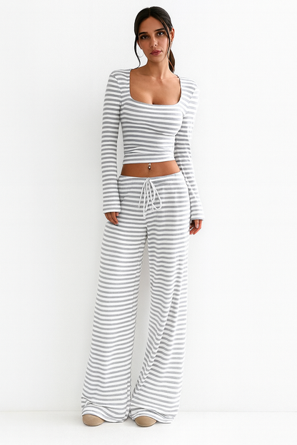 Lucy's Two-Piece Striped Set