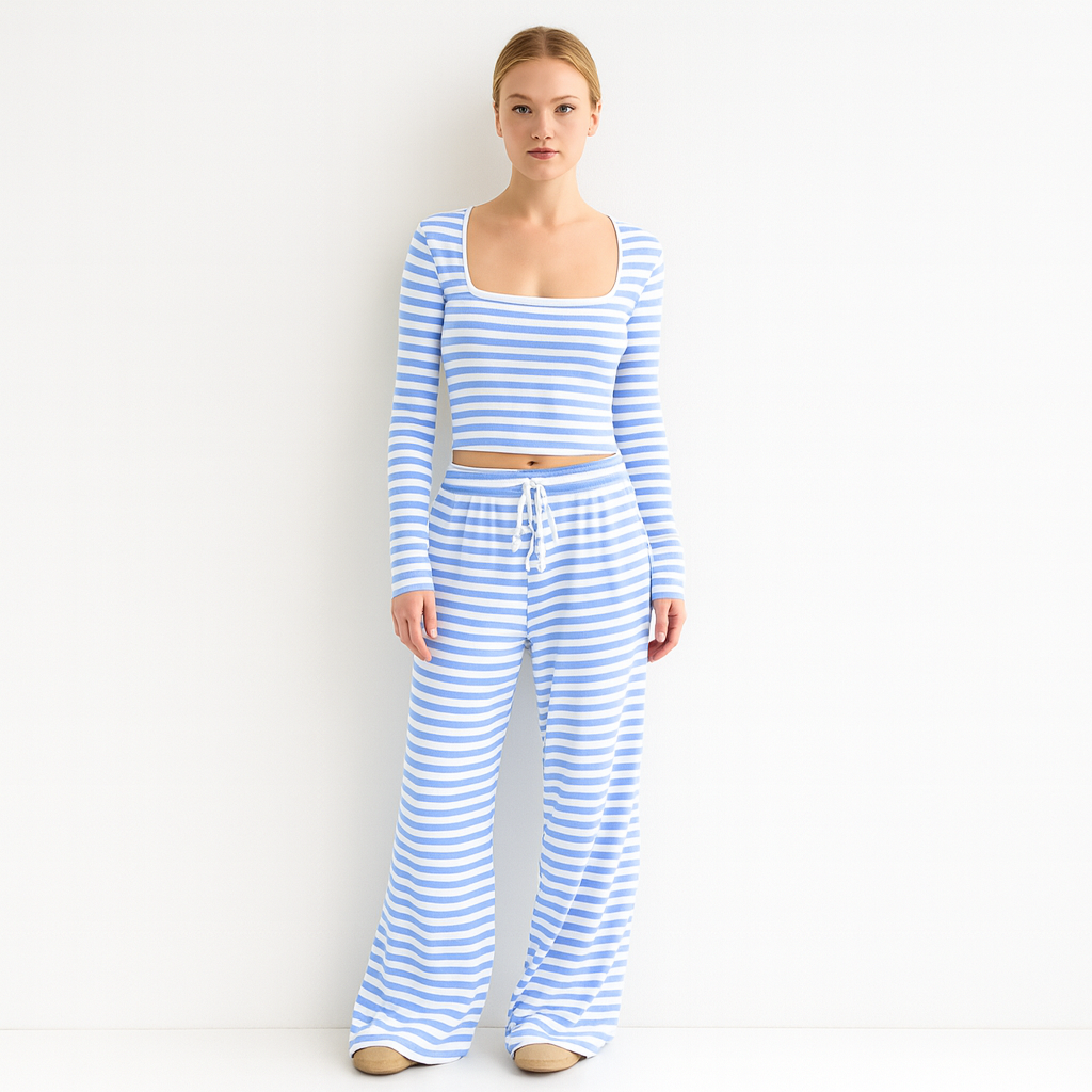 Lucy's Two-Piece Striped Set