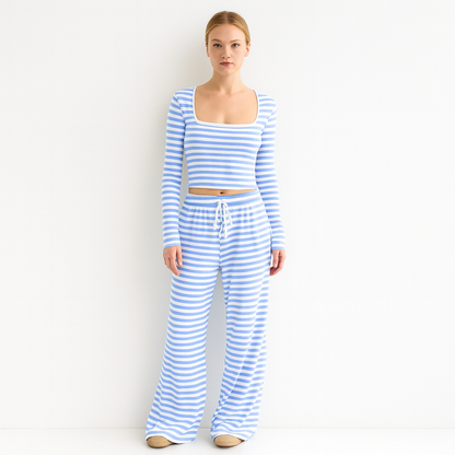 Lucy's Two-Piece Striped Set